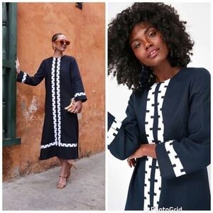 Tuckernuck,Atlantic-Pacific Navy Dress,”Let Compliments Begin”,Size M